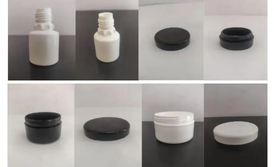 Bulk PP jars and caps for cosmetic packaging