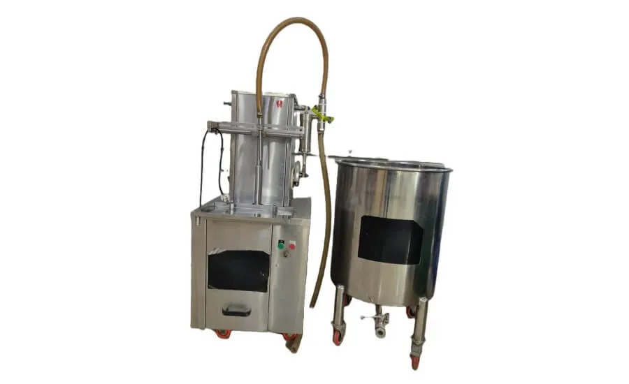 Semi-Automatic 2 Head Volumetric Filling Machine with 150L SS Mixing Tank